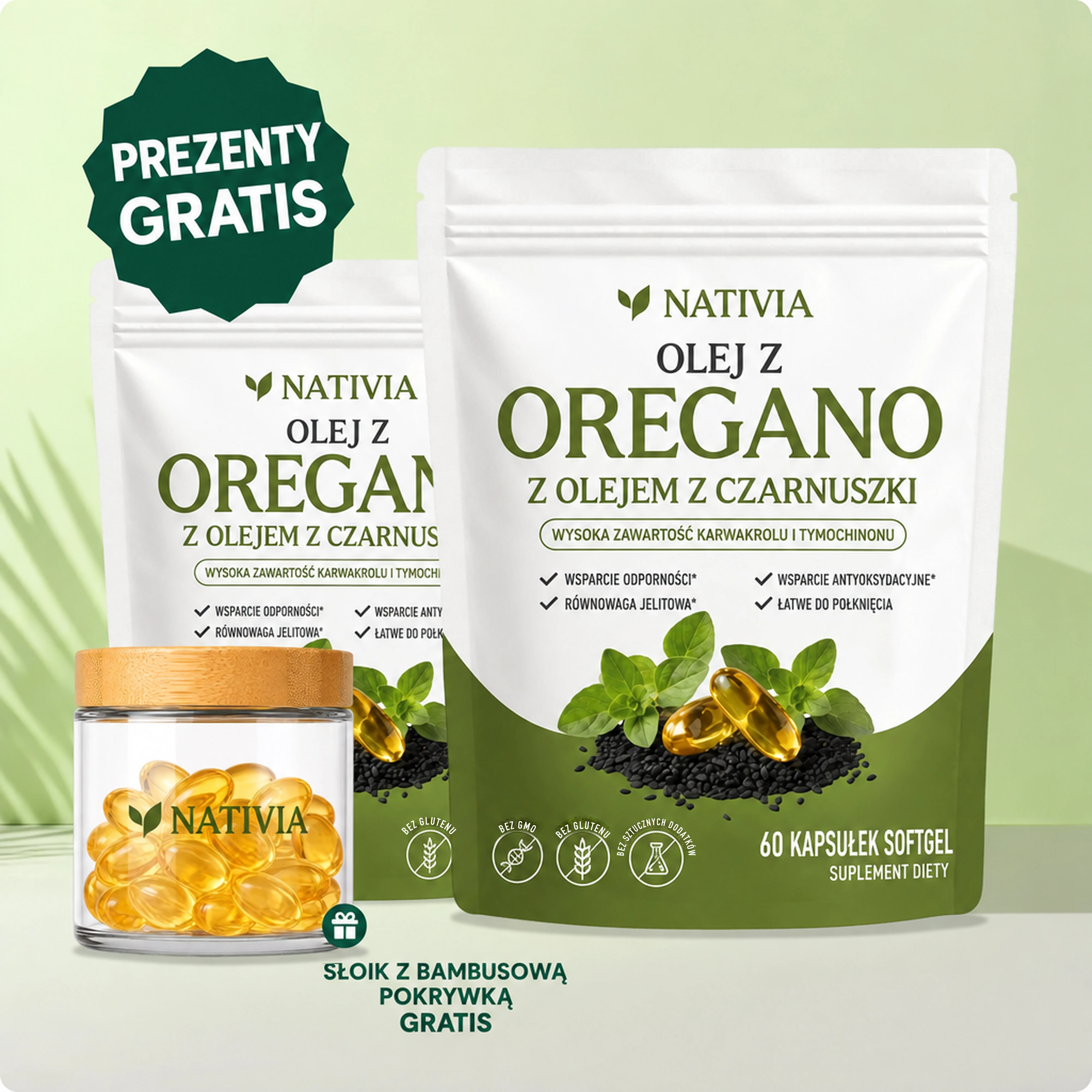 NATIVIA Olej z Oregano — opakowanie