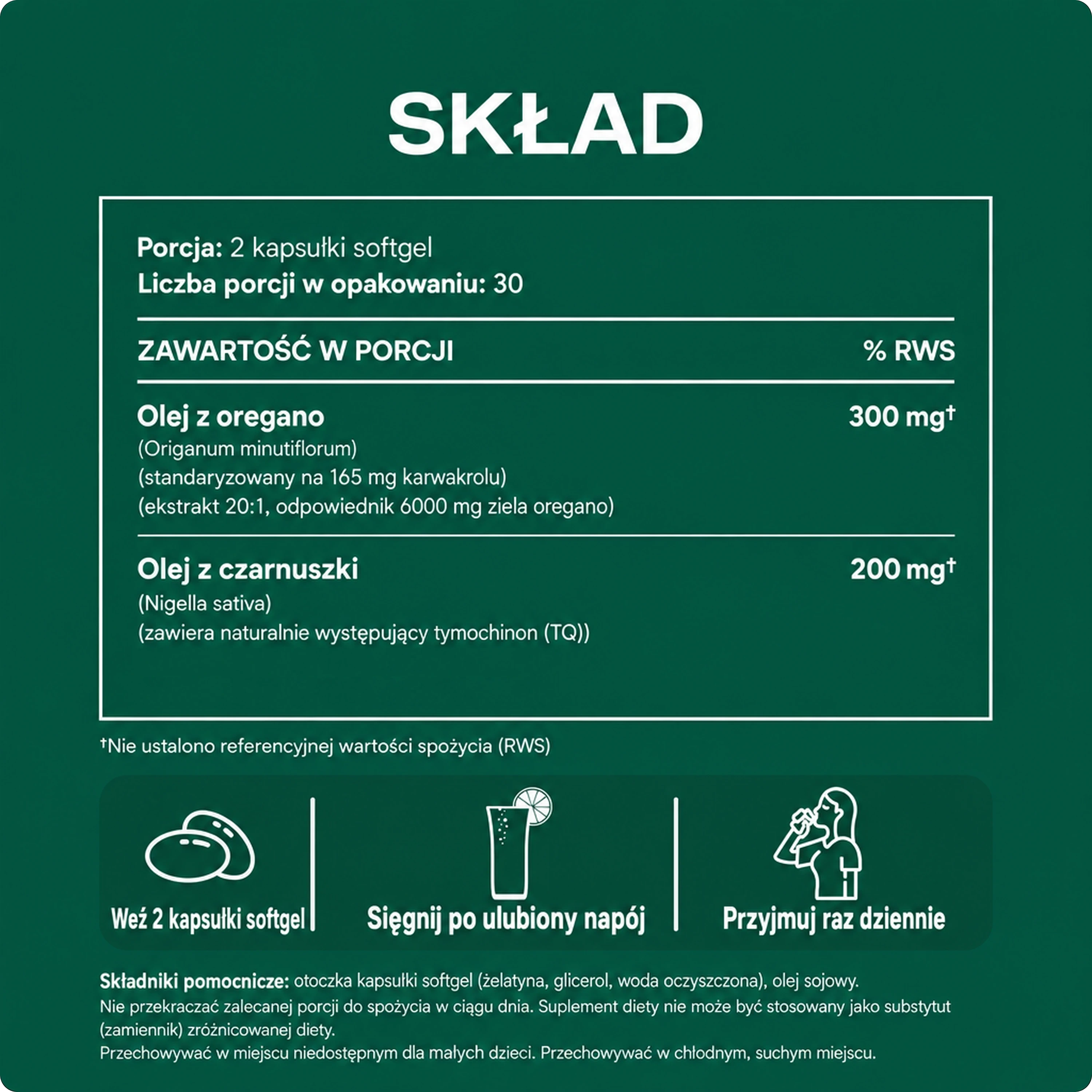 Skład i informacje z etykiety